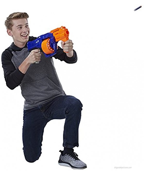 Nerf SurgeFire Elite Blaster -- 15-Dart Rotating Drum Slam Fire Includes 15 Official Nerf Elite Darts -- For Kids Teens Adults Exclusive