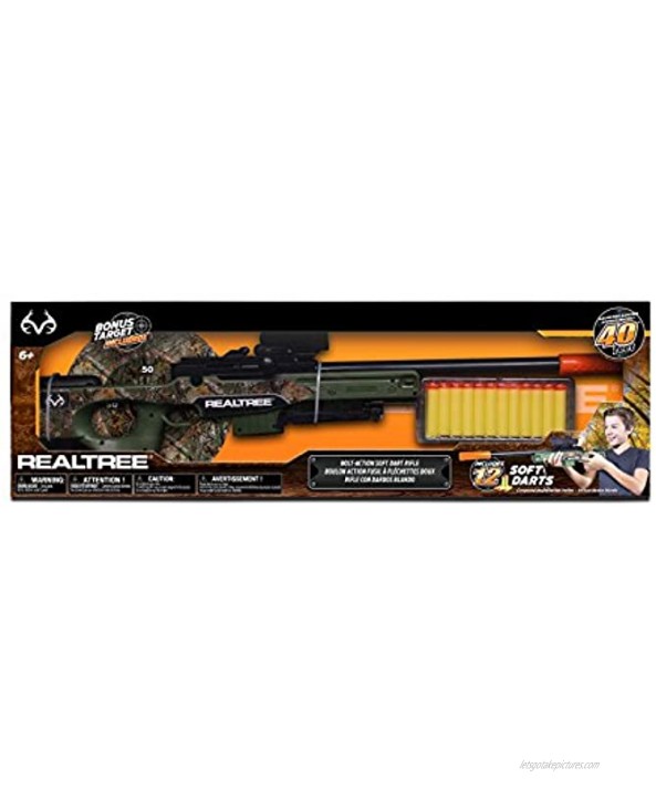 NKOK Realtree Bolt Action Soft Dart Rifle