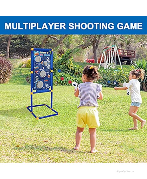 Shooting Games Toy for 5 6 7 8 9 10+ Years Old Boys and Girls 2 Toy Foam Blasters & Guns with Shooting Target and Foam Balls Indoor Outdoor Toy Games for Kids and Family Space Theme