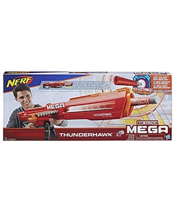 Thunderhawk Nerf AccuStrike Mega Toy Blaster Longest Nerf Blaster 10 Official AccuStrike Nerf Mega Darts 10-Dart Clip Bipod