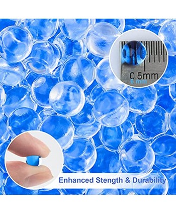 Water Beads Refill Ammo 6 Pack- 10,000 Per Pack 6mm MAISINY Water Based Gel Balls Bullet for Gel Ball Blasters  Water Bullets Beads Blue Transparent