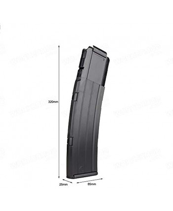 WORKER 22-Darts Banana Magazine Clip Replacement for Nerf N-Strike Elite Toy Black