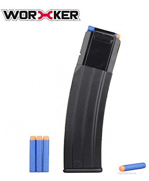 Worker4Nerf 22-darts Banana-style Worker Magazine Clip for Nerf Blasters Black