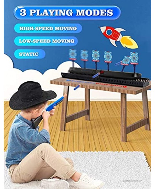 X TOYZ Digital Targets Shooting Game Toy for Kids Electronic Running Target Auto Rest for Shooting Practice Compatible with Nerf Guns Ideal Gift for Age 6+ Kids Boys & Girls