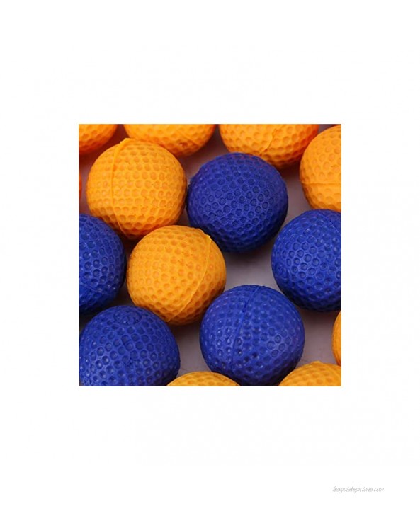 100pcs Soft Elastic For Compatible Gun Round Foam Bullet for Nerf Rival Apollo Zeus Khaos Relax Safe Squishy Toys Gift for Kids Play Survival Game Blasters & Foam PlaySports & Outdoor Play Blue