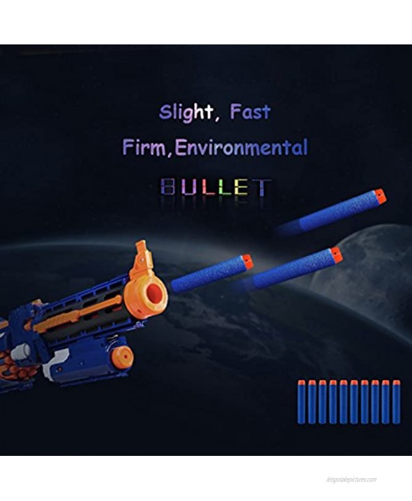 AMOSTING Refill Darts 500PCS Bullet for Nerf N-Strike Elite Zombie Strike Rebelle Blue