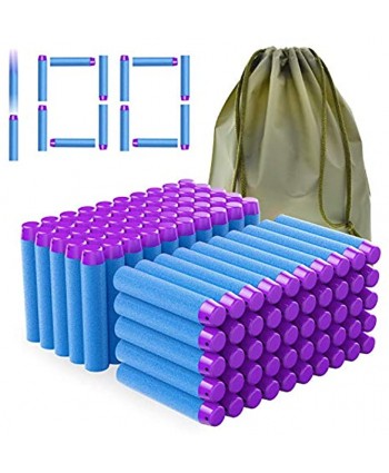 Coodoo Compatible Darts 600 PCS Refill Pack Bullets for Nerf N-Strike Elite Series Blasters Toy Gun with Soft EVA Target and Storage Bag