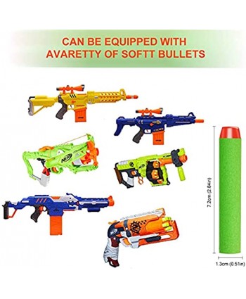 Cyfie Refill Darts 200PCS Bullets Pack for N-Strike Elite Series 100pcs Green + 100pcs Blue Bullets Pack for Kid Toy Gun