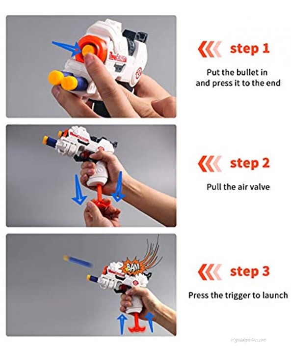 Hely Cancy Kids Foam Dart Toy Blaster with 10 Refill Darts 1 Wrist Band for Boys and Girls