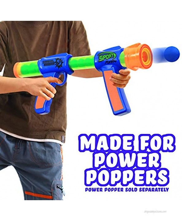 Kiddie Play TM Power Popper Foam Balls Refills Blue