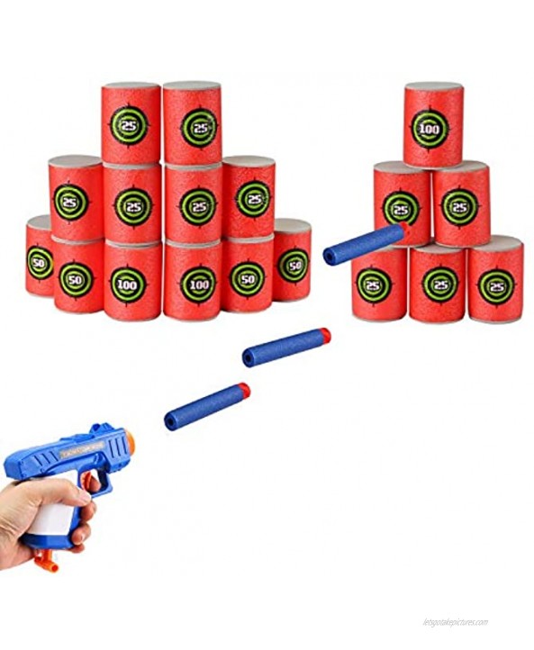 KISEER 400 Pcs Colorful Refill Darts Bullets Ammo Pack for Nerf N-Strike Elite Series Blasters