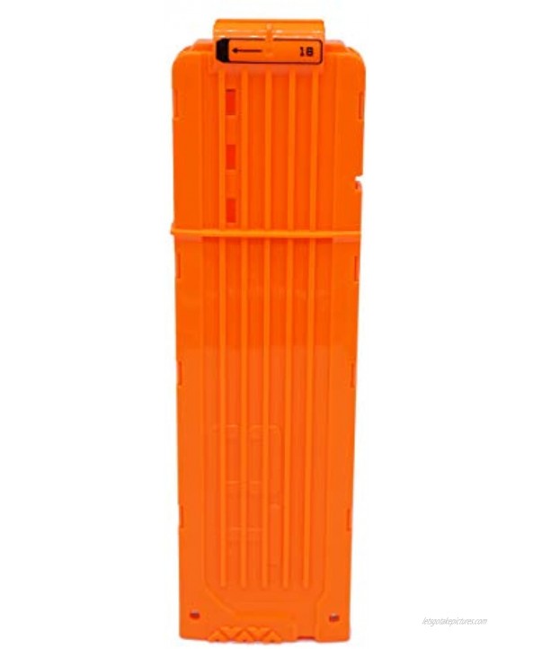 Linn James 18-Dart Bullet Quick Reload Clip This Magazine Cartridge is Great for Play with Nerf Guns N-Strike Elite Series Foam Dart Blasters and Accessories