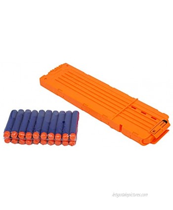 Linn James 18-Dart Bullet Quick Reload Clip This Magazine Cartridge is Great for Play with Nerf Guns N-Strike Elite Series Foam Dart Blasters and Accessories