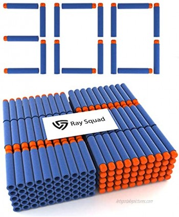 Ray Squad Soft Darts for Nerf N-Strike Elite Series Blasters 300-Pieces 300 Darts Blue by Ray Squad