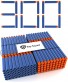 Ray Squad Soft Darts for Nerf N-Strike Elite Series Blasters 300-Pieces 300 Darts Blue by Ray Squad