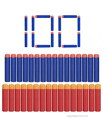 THISMY Refill Darts 200 Pack Refill Bullets Compatible with Nerf Guns for Nerf N-Strike Elite Series Blasters Toy Guns FoamBullet-100pcs