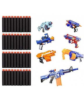TORMEN Refill Suction Darts,Compatible for Nerf Elite Series Blasters Toy Guns 100 Pcs Sucker Black