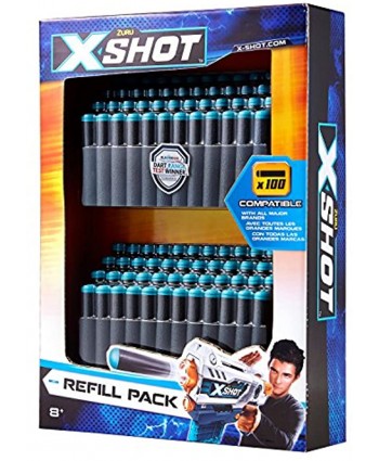 XShot Excel Universally Compatible Foam Darts Refill Pack 100 Darts by ZURU Multicolor