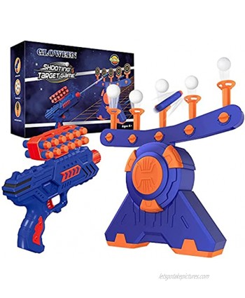 Andacar Upgrade Shooting Games Toys Set for Age 6 7 8,9 10+ Year Old Kids 2 in 1 Floating Ball Targets & Moving Shooting Target Practice Compatible with Nerf Toys Guns Ideal Gift