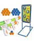 KOVEBBLE Shooting Target with 2pk Foam Ball Popper Target Stand Toy Foam Blaster for Kids Shooting Games Set Girl Boy Toys Gift for Age 5 6 7 8 9 10+ L-32x16x44inch