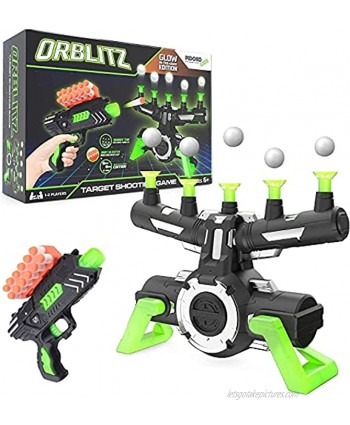 Pidoko Kids Hover Shot Orblitz Floating Ball Shooting Game Compatible with Nerf Glow in the Dark Target Practice with Foam Dart Blaster Cool Toys for Boys 6 7 8 9 10 11