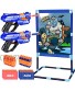 Quanquer Shooting Game Toy Gifts for Boys Girls Age 6 7 8 9+ Ideal Boy Gun Toys Gifts 2 Pack Foam Blaster Toy Guns & Zombie Shooting Target Shooting Game Kids Indoor Outdoor Toys