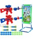Toys for 6 7 8 9 10+ Year Old Boys Girls Shooting Games Toys for Kids with 2 Popper Ball Guns 4 Foam Rockets 24 Foam Balls Shooting Target Birthday Christmas New Year Best Gifts for Kids