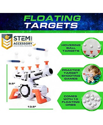 USA Toyz Astroshot Zero G Shooting Games for Kids Nerf Compatible Floating Ball Targets for Shooting with 1 Foam Blaster Toy Gun 10 Floating Ball Gun Targets 12 Foam Darts and 1 Foam Dart Holder