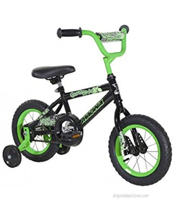 Dynacraft Magna Kids Bike Boys 12 Inch Wheels with Training Wheels in Red Blue and Green for Ages 2 Years and Up