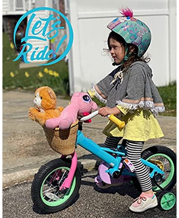 JOYSTAR 12 14 16“ Kids Bike for 2-7 Years Girls 33-53 inch Tall Girls Bicycle with Training Wheels & Coaster Brake 85% Assembled Macarons
