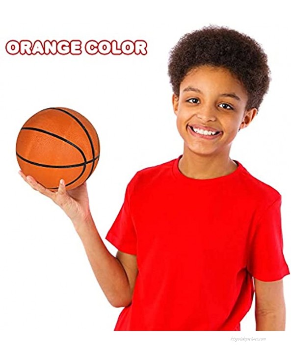 ArtCreativity Mini Orange Basketball for Kids Bouncy 7 Inch Kick Ball for Backyard Park and Beach Outdoor Fun Durable Outside Play Toys for Boys and Girls Sold Deflated
