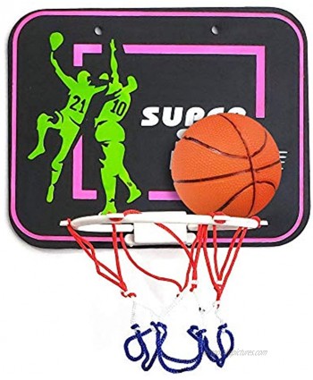 ArtCreativity Plastic Basketball Hoop Game for Kids and Adults Includes 1 Mini Ball 1 Back Board Net Hanging Stickers Indoor Basketball Set for Home Office Bedroom Best Gift for Boys and Girls