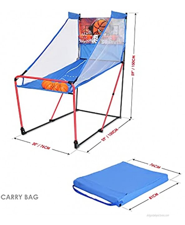 Basketball Arcade Game Indoor Play Equipment Sports Activities & Birthday Party Games for Kids
