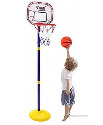 Basketball Toys for Boys Girls CYFIE Adjustable Basketball Hoop for Toddlers Kids Indoor Basketball Hoop Toy Set for Sports Games 2.26ft 3.48ft Height