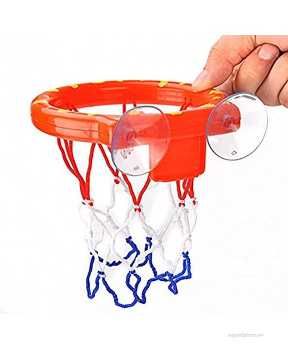 Cyfie Bath Toys for Kids Bathtub Basketball Hoop & Balls Set for Toddlers Boys Girls Toddlers Bath Toys Playset with 3 Soft Balls for Office Bathroom Game Indoor Outdoor Use