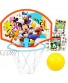 Disney Shop Premium Mickey Mouse Toys Mickey Mouse and The Roadster Racers Basketball Hoop for Toddlers Kids with Mickey Mouse Stickers