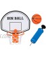 Edgewood Toys Mini Basketball Hoop Trash Can Set – Easy to Attach Backboard with Hoop Inflatable Mini Rubber Basketball & Pump and Pin – Great for Offices & Kids Bedrooms – Attach to Any Trash Bin