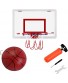 MuGuang 18'' x12'' Mini Basketball Hoop Basketball Backboard for Door & Wall Indoor Outdoor Sports Exercise w Ball and Hand Pump Set