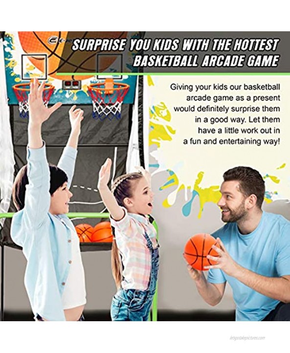 TGU Arcade Basketball Gifts Kids Basketball Arcade Games for Boys Girls Child & Grandchild Age 3 4 5 6 7 8 9 10 Years Old | Birthday Christmas Party