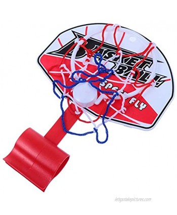 VOSAREA Basketball Trash Can Hoop Basketball Garbage Can Toys Board Clip Game for Home Office Waste Basket Restroom Bathroom Basketball Toys