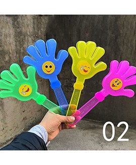 HSFDC 1 Pcs Fashion Colorful Hand Soccer Football Games Maker Cheering Trumpet for Children Clap Toys Easy to use Color : 01 Random