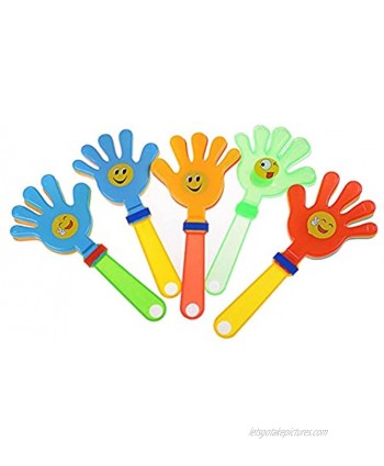 HSFDC 1 Pcs Fashion Colorful Hand Soccer Football Games Maker Cheering Trumpet for Children Clap Toys Easy to use Color : 01 Random