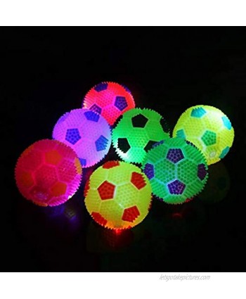 Liyang Bouncing Soccor Ball Football Squeeze Kids Toy Gift Children's Stretch Luminous Football Toy