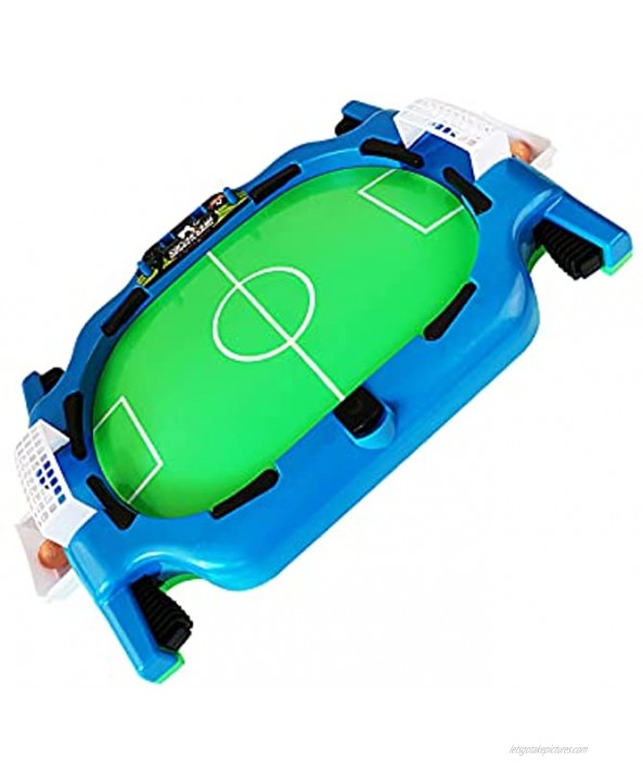 Miouldram Children's Desktop Toys Non-Slip Double Catapult Football Portable Indoor Parent-Child Interactive Battle Football Funny Puzzle Board Game with 2 Footballs for Park Home Outdoor