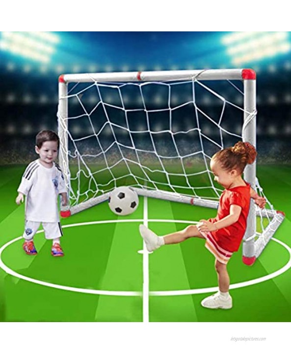 Niiyen Children Football Net,Assemble Children Football Goal and Soccer Net Portable Outdoor Sport Kids Training Toy for Backyard Games and Training Up Soccer Goals