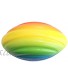 simhoa 8.3 Inch Rainbow Foam Spiral Football Easy to Grip and Throw Perfect for