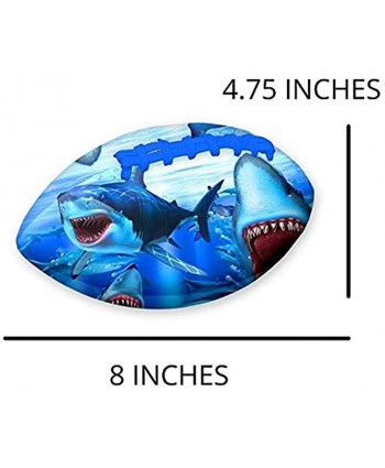 Soft Inflatable Underwater Shark Football Activity for Beach or Pool Party Pee Wee Softee Footballs 8 Inches