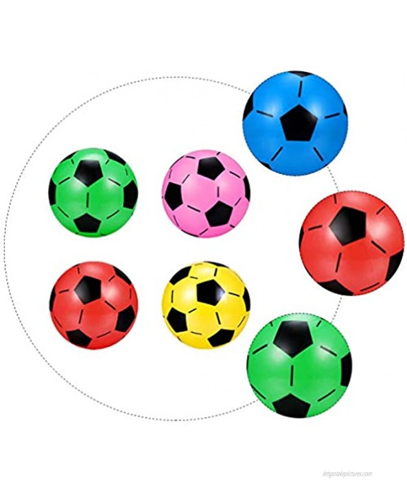BESPORTBLE Soccer Ball Toys for Kids 4PCS Colorful Kids Mini Toy Soccer Football for Toddlers Plastic Inflatable Toy Soccerball Football 7. 8inch Beach Balls