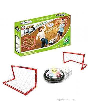 CNmuca Kids Toys Hover Soccer Ball Set Air Soccer with Led Light Time Killer Indoor Floating Soccer for Boys and Girls Multicolor