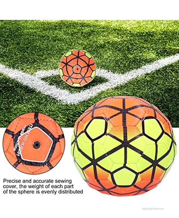 Deror Soccer Ball,Children Soccer Ball Wear Resistant Soft PU Squeeze Inflatable Size 2 Ball Playing Toys
